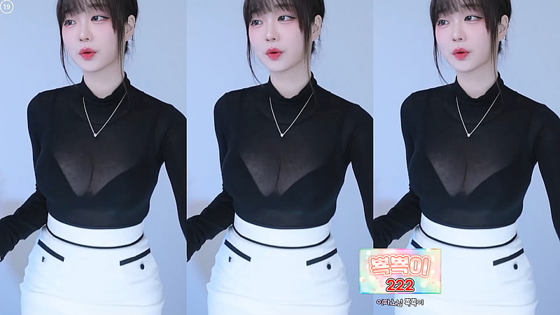존예 베이글 BJㄹ아 하얀 치마 검정 시스루