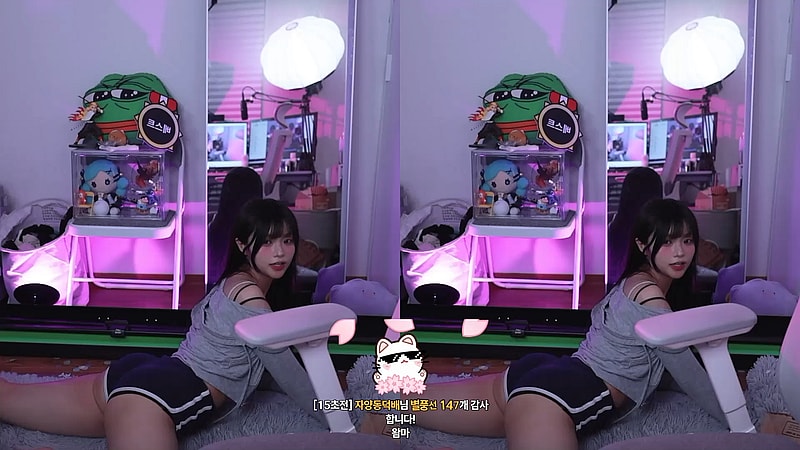 하체가 지리는 BJㅈ닌 방바닥 트월킹 리액션