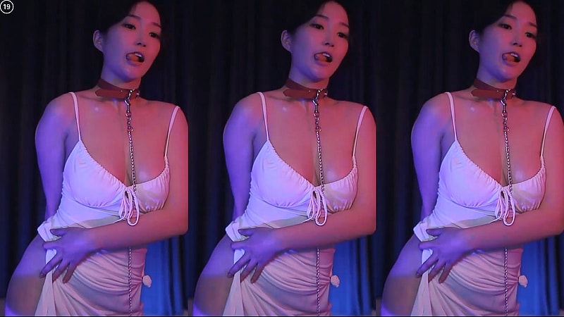 노브라 노템 가슴 무빙 미시룩 원피스 BJㅎ꼬