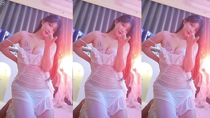 팬티 비치는 원피스 BJㄱㄹㄹ영 은꼴 시스루