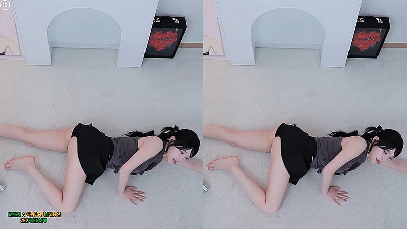 짧은 치마 방바닥 트월킹 BJㅂㅁ송 리액션컷