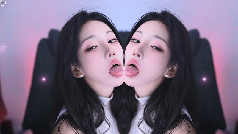 신박한 혓바닥 낼름 리액션컷 BJㅎ빛 은꼴