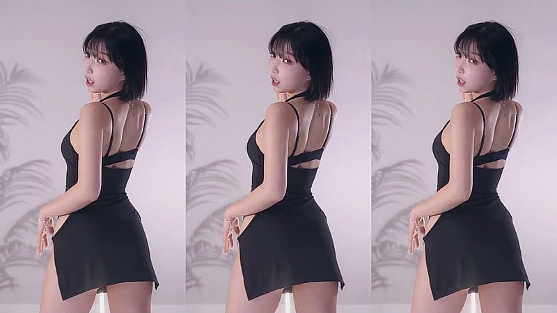 노팬티 BJㅇㅈ각 은꼴 옆트임 원피스 리액션컷