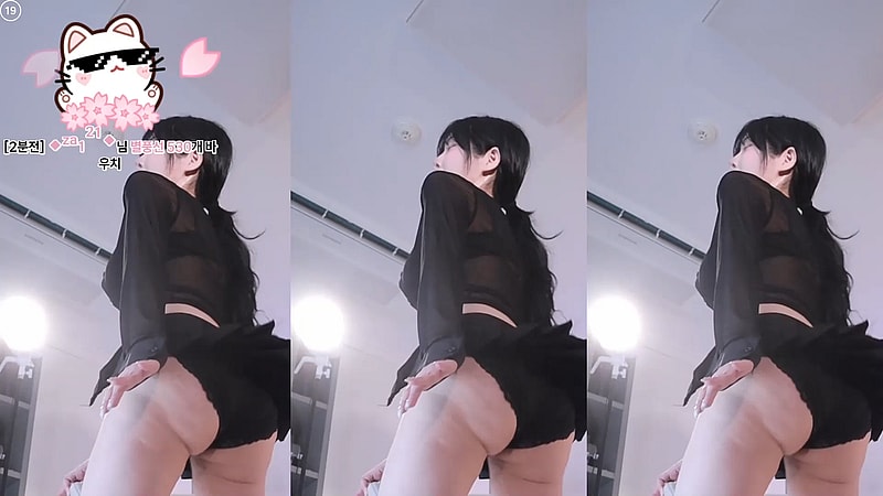 바우치 댄스 리액션 엉덩이 BJㅎ갱 짧은 치마