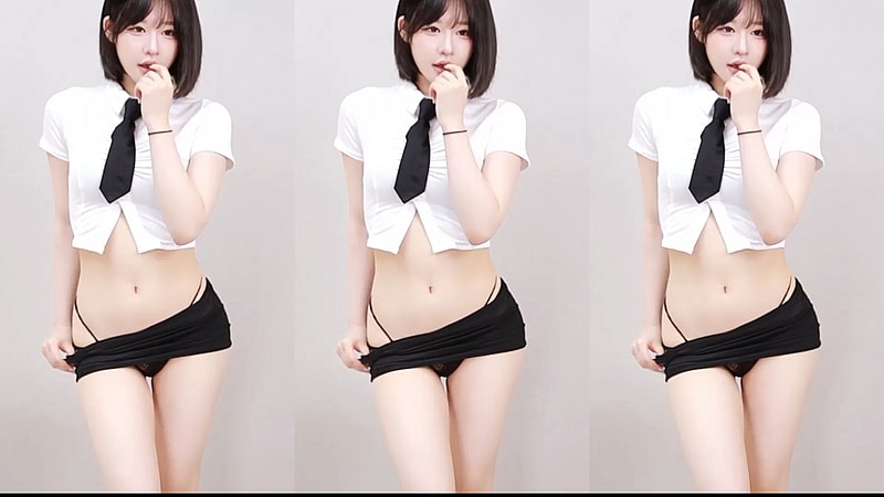 스쿨룩 오피스룩 BJㅇ설 섹시 T팬티 엉덩이