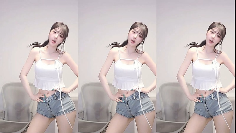 존예 몸매 BJㄱ화 청반바지 살짝 엉밑살