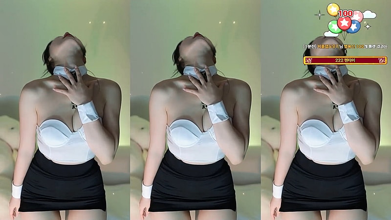 노템 노브라 오피스룩 BJㅎ카 육덕 몸매