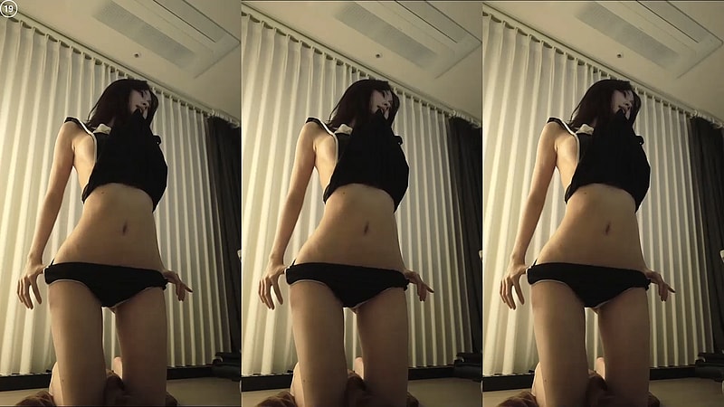 노브라 앞치마 사이드붑 BJ깅ㅇㅅ 리액션컷