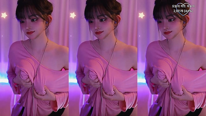 노브라에 꼭튀 꼭지 비치는 티셔츠 BJㅅ밍