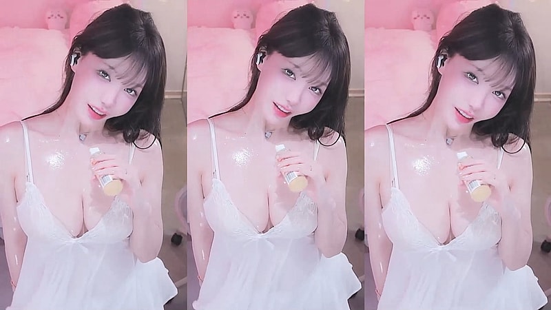 오일 플레이 BJ겨ㅇㄷ 맨질맨질한 가슴골