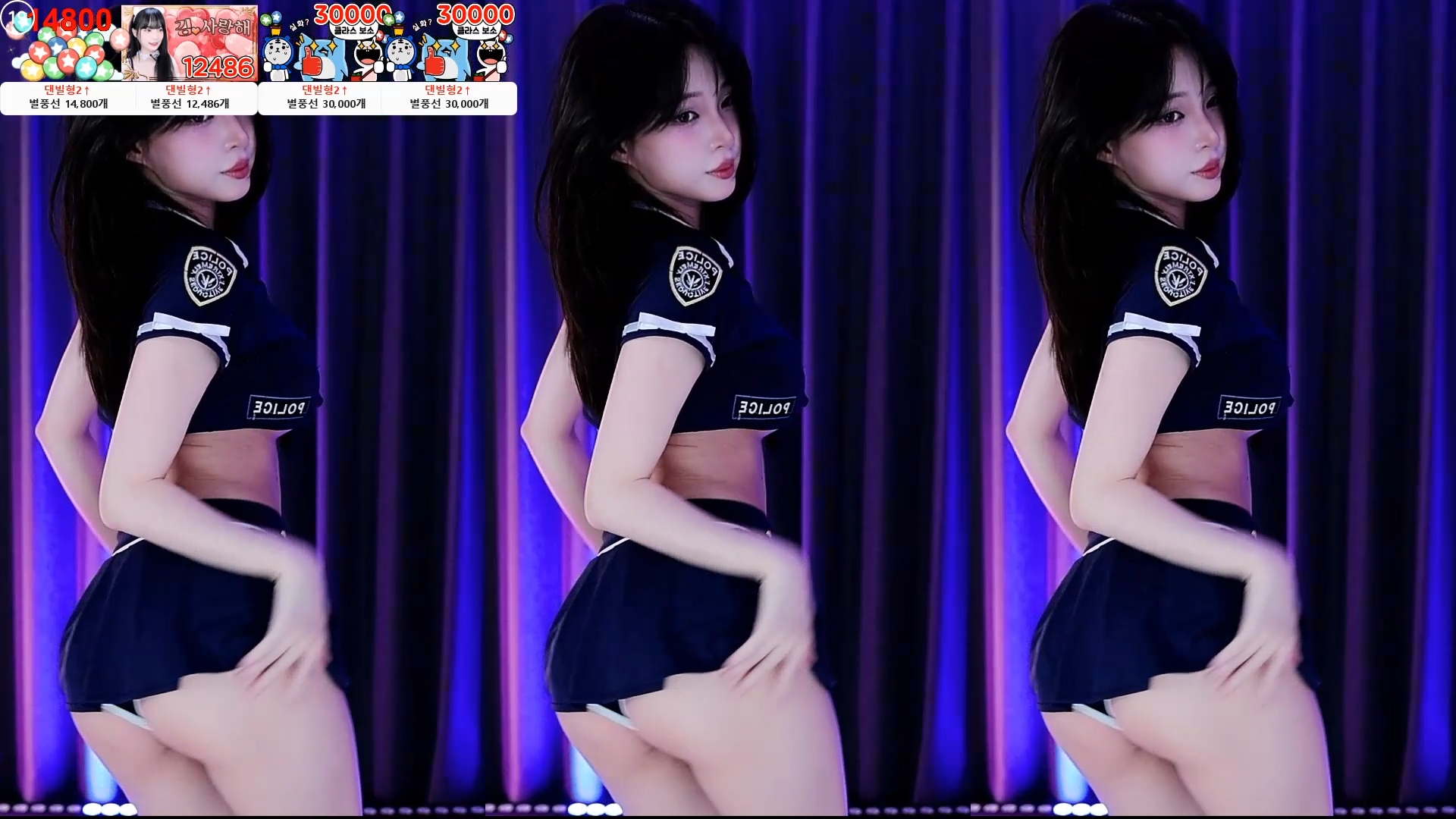 언더붑 테니스 치마 언더캠 BJ깅ㅇㅅ 몸매