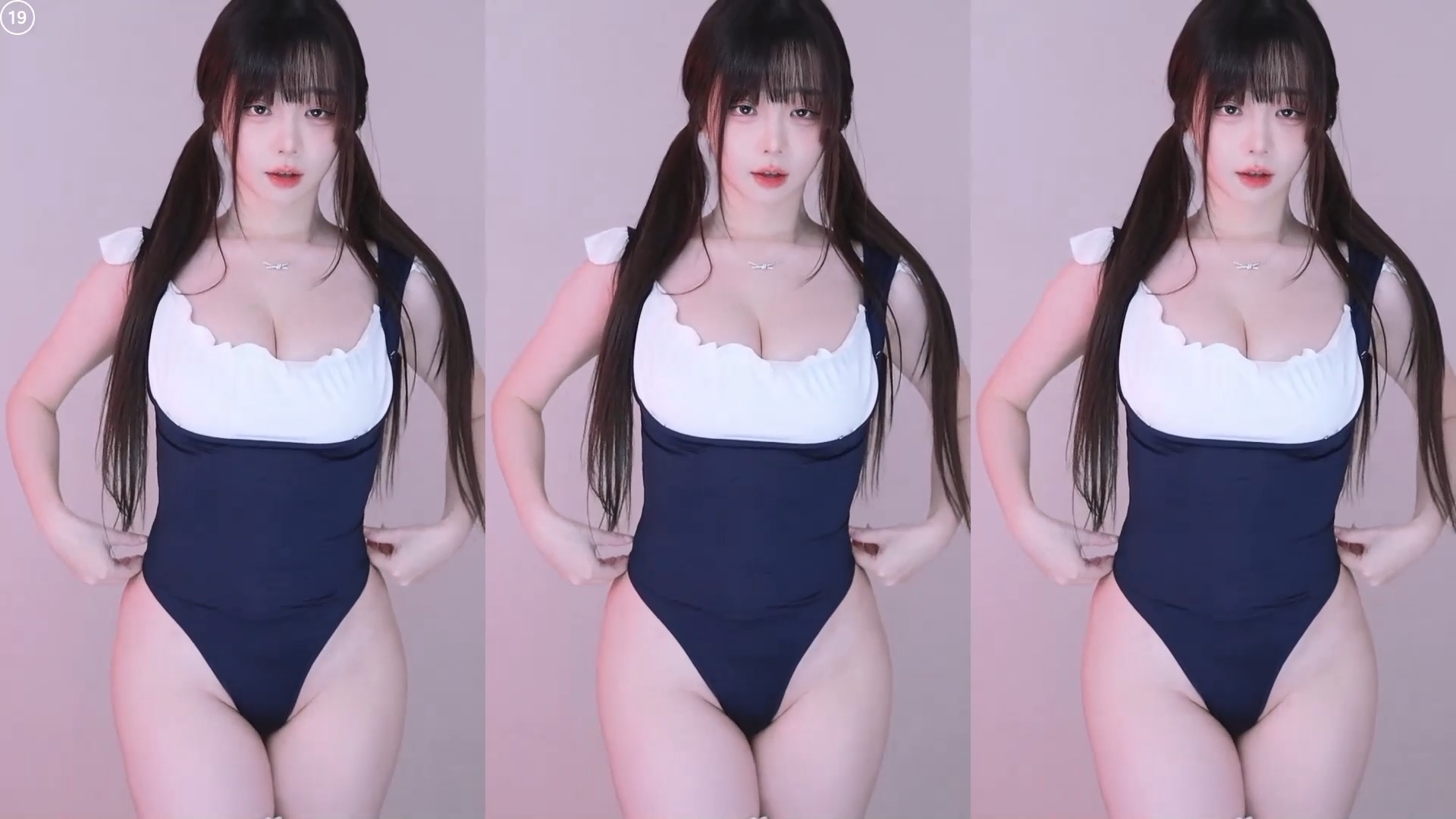 하이레그 의상 BJㄹ아 토실토실한 엉벅지