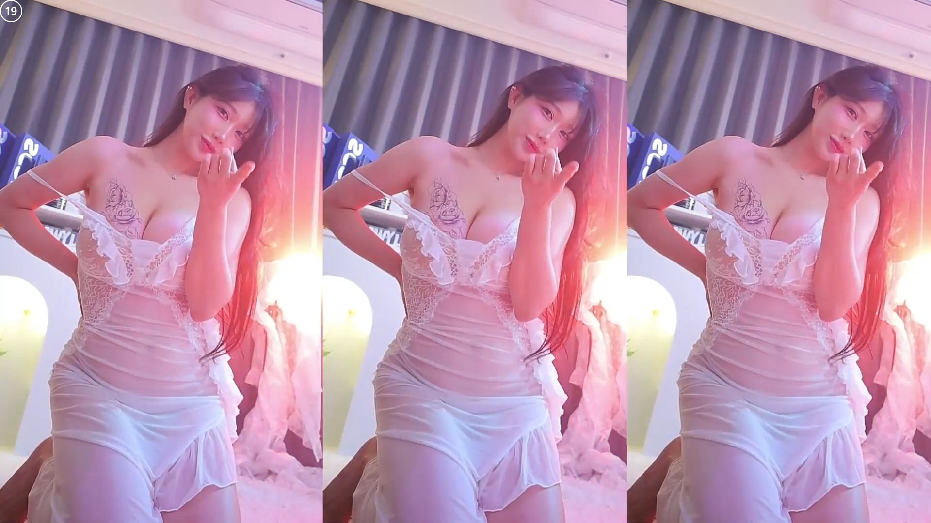 팬티 비치는 원피스 BJㄱㄹㄹ영 은꼴 시스루