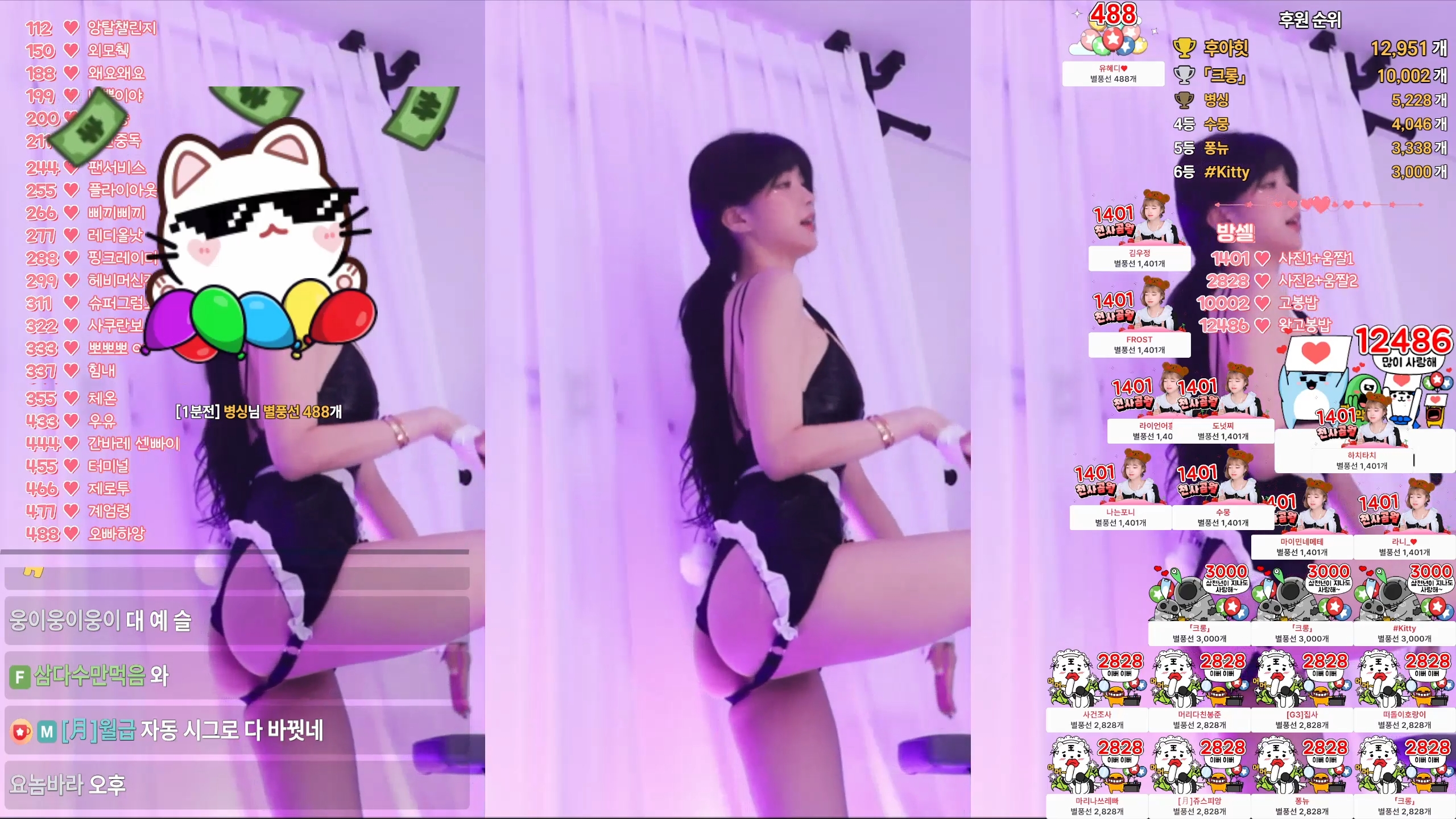 엉덩이 뚫린 치마 보댕이 BJㅁ월 하이라이트