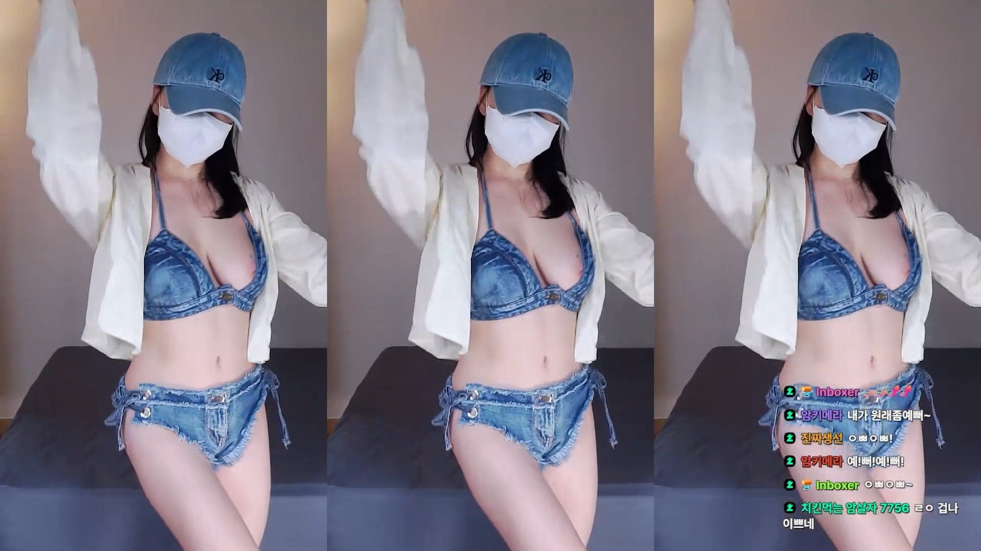 글래머 BJㅆ쿠 연한 핑크색 꼭지 노출 실수