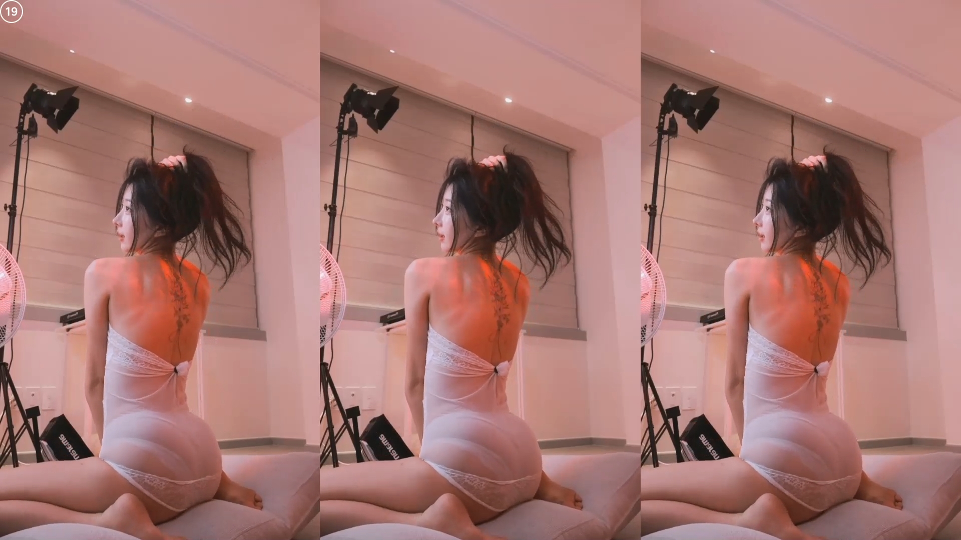 하얀 시스루 팬티 BJ하ㄴㄴ 은꼴 댄스 리액션