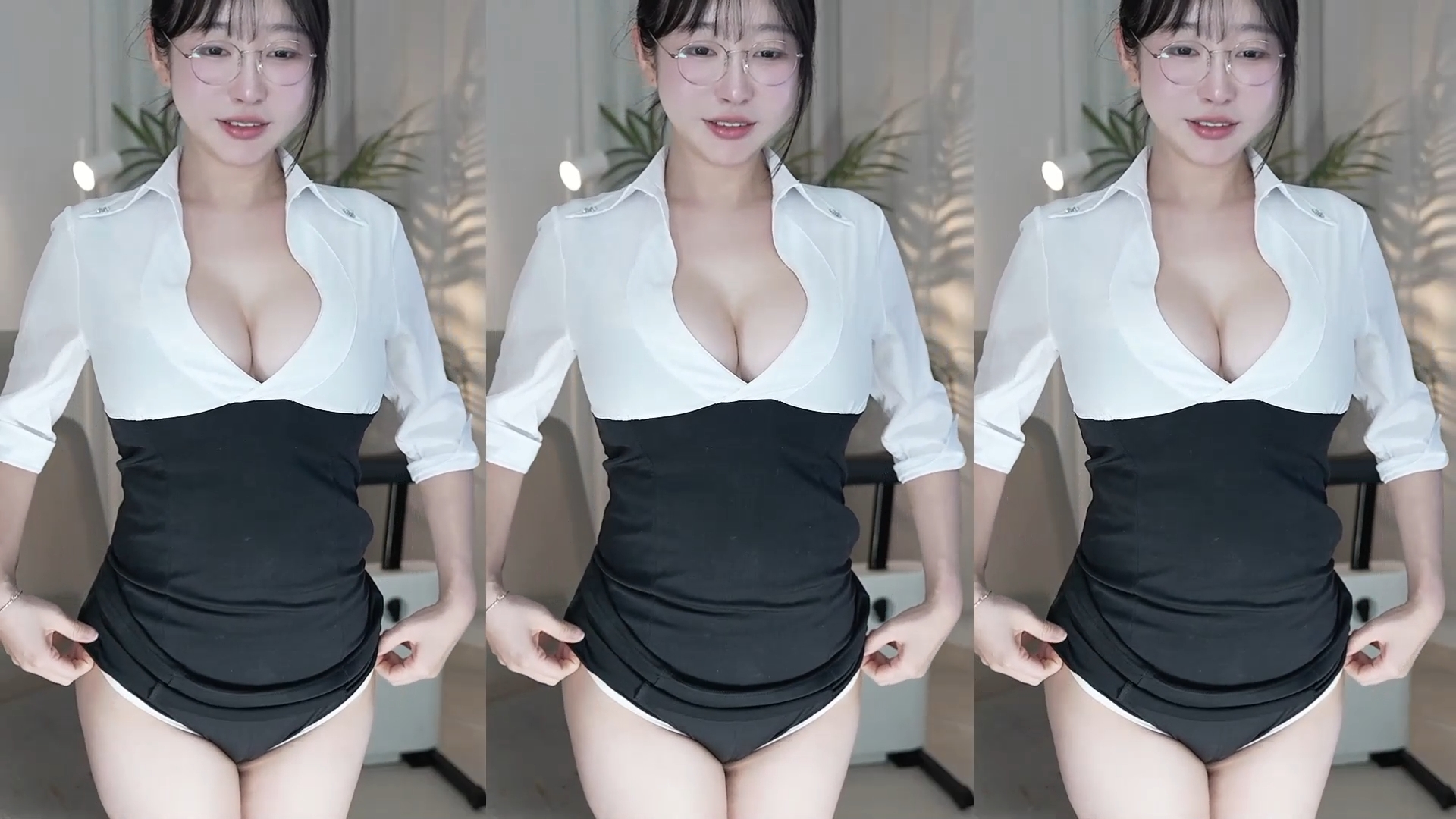 섹시한 오피스룩 BJㄷㄱ얏 묵직한 가슴골