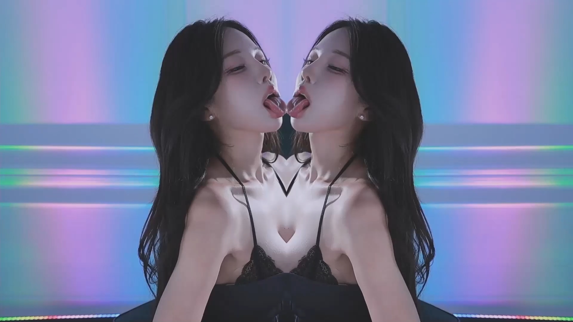 신박하게 혓바닥 낼름거리는 리액션 BJㅎ빛